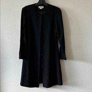 Vintage Black Long Sleeve Coat size 2